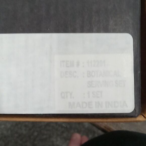 Michael Aram Silver Plated Botanical 12" Salad Spoon & Fork Serving Set - Picture 3 of 3